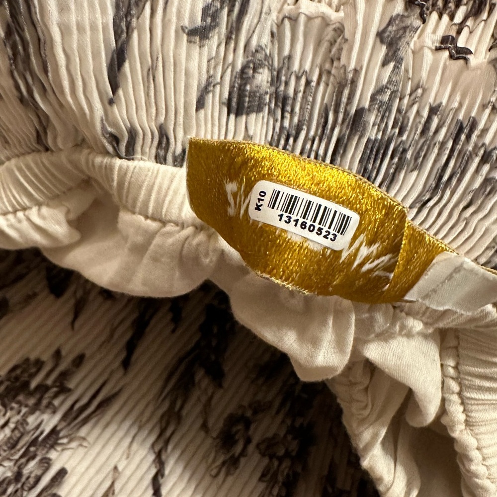 ZIMMERMANN Wild Botanica Floral-Print Plissé-Crepe Midi Skirt - Ivory - Picture 6 of 6